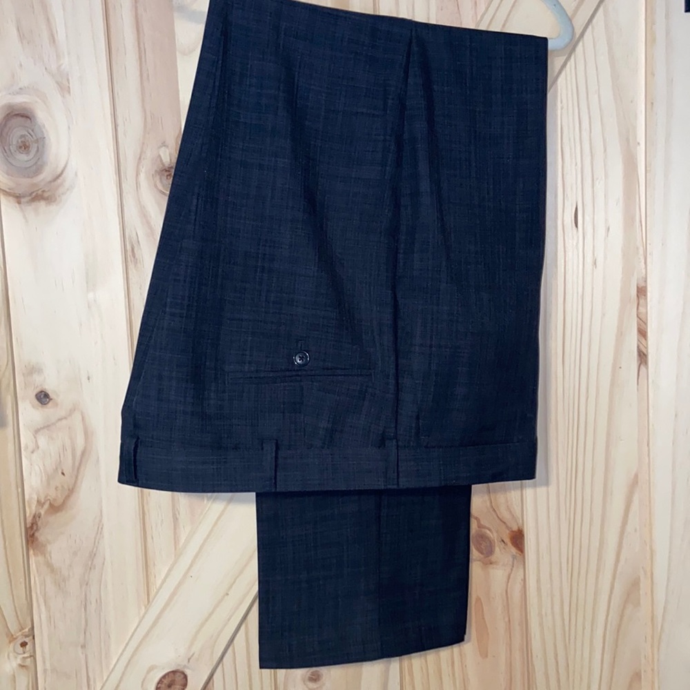 Men’s Dockers 38x32 Pants Separates Dark Charcoal Sharkskin NWOT